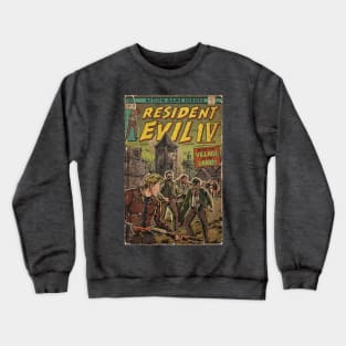 Resident Evil 4 fan art comic cover Crewneck Sweatshirt